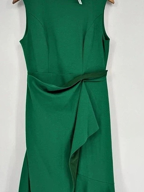 Fehaute Dresses & Skirts - FEHAUTE Draped Midi Dress in Green